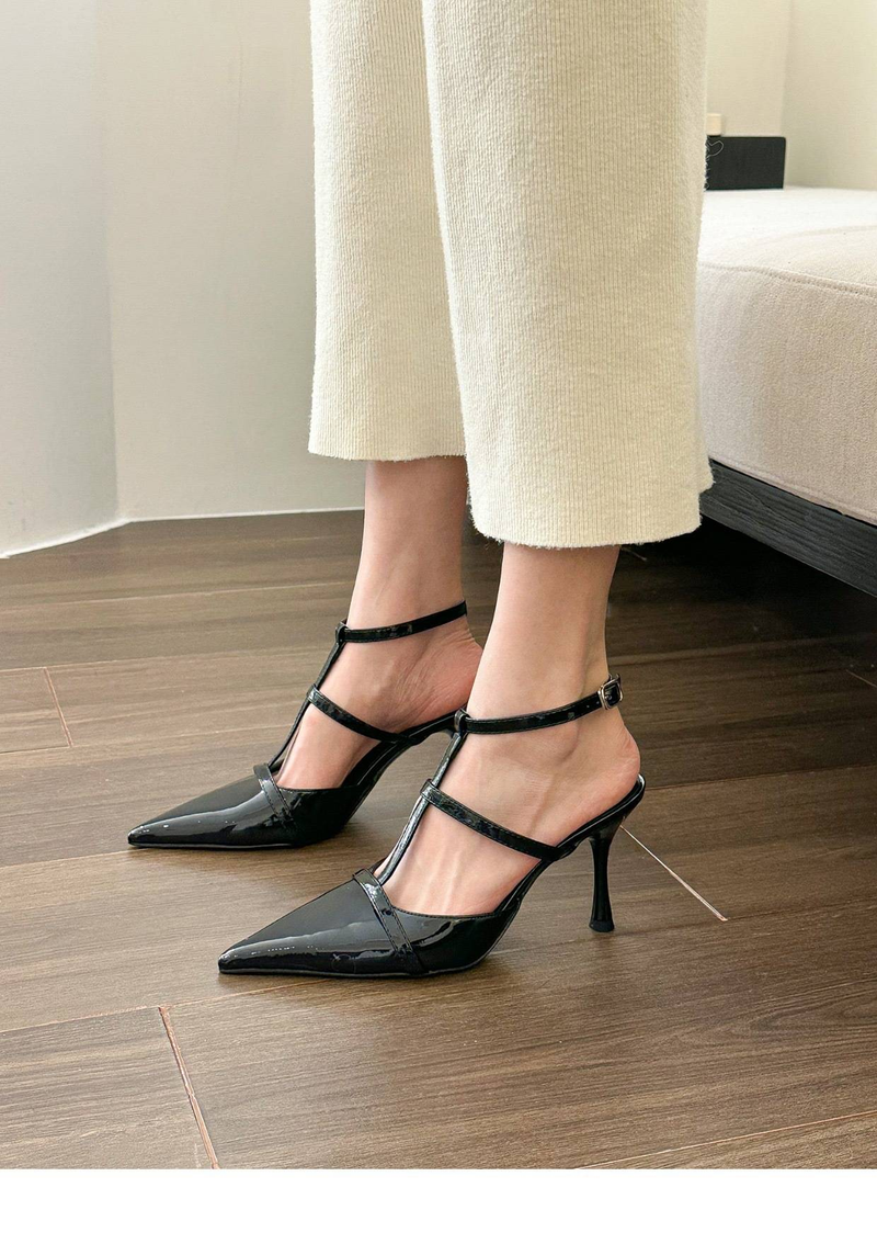 Spitze High Heels Sandalen für den Sommer 2024, Tragen von spitzen dünnen Absätzen für Oberbekleidung, stilvolle und Nischen-Damenschuhe_voghion.com