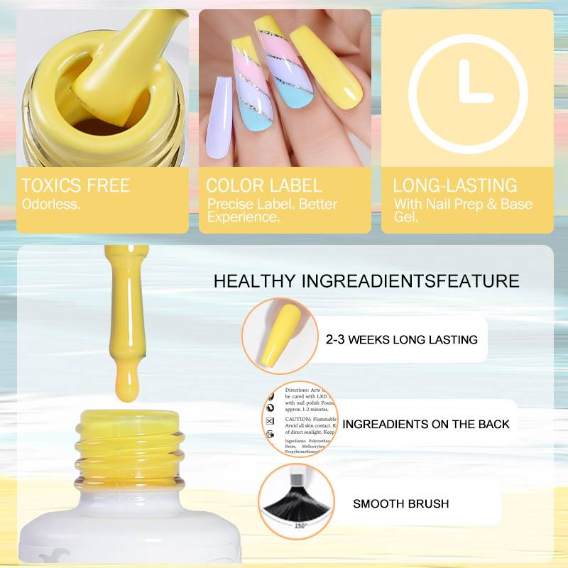 Clou Beaute Gel-Nagellack-Set, HEMA-frei, Braun, Erde, Kaffee, semipermanente Lacke, Nail Art, LED-UV-Gel, Maniküre-Set, 10-teilig_voghion.com