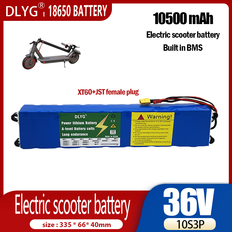 Electric scooter battery 36V, 10S3P 10500mAh, built-in BMS suitable for Xiaomi M365_voghion.com