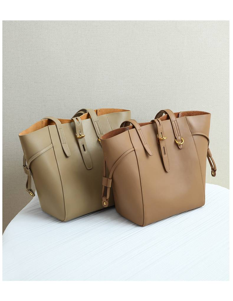 Borsa a tracolla da donna in vera pelle, grande capacità, alla moda, primavera ed estate, VINEY 2025_voghion.com