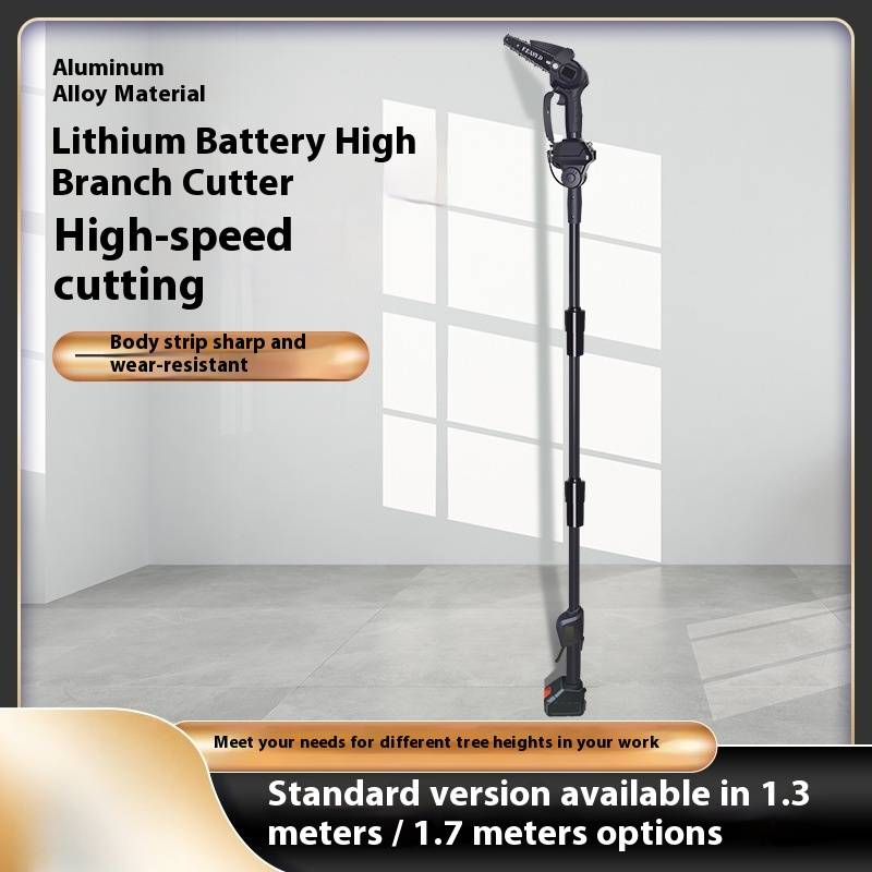 Cordless Lithium-Ion Battery Chainsaw With Extendable Pole For Tree Trimming, Pruning And Wood Cutting Lightweight Electric Chainsaw_voghion.com