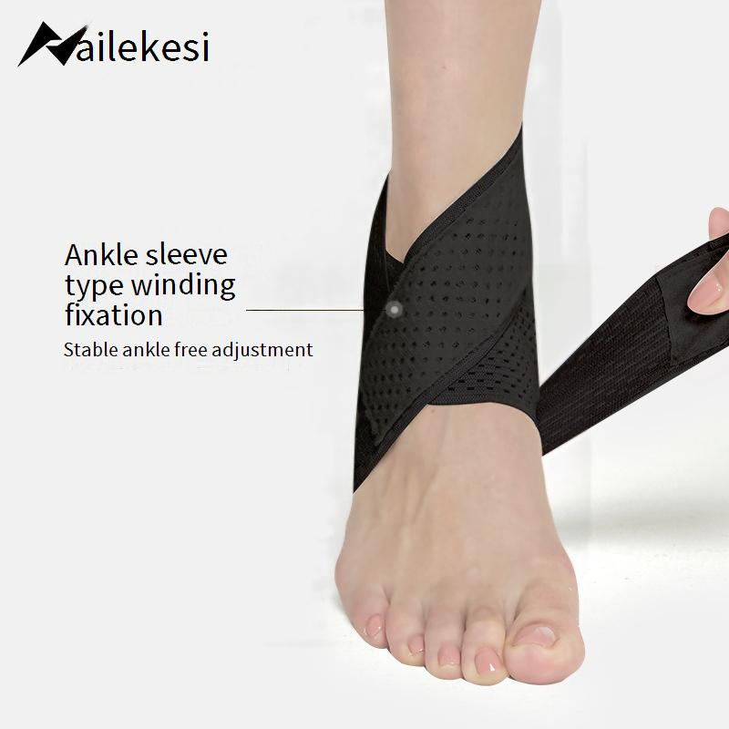 Tutore per caviglia in nylon - Fascia di compressione regolabile per il recupero da distorsioni, protezione da infortuni sportivi - Ultra sottile e traspirante per uomini e donne_voghion.com