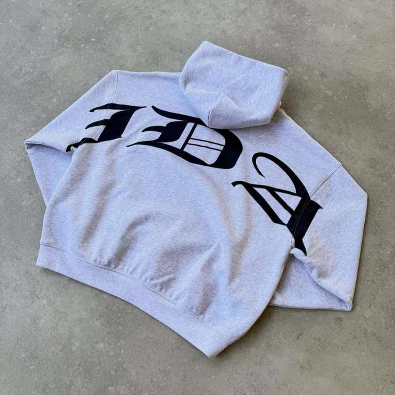Men's Clothing Streetwear Hoodie & Sweatpants Set – Relaxed Fit Men's Loungewear (Grey, S-XL)_voghion.com