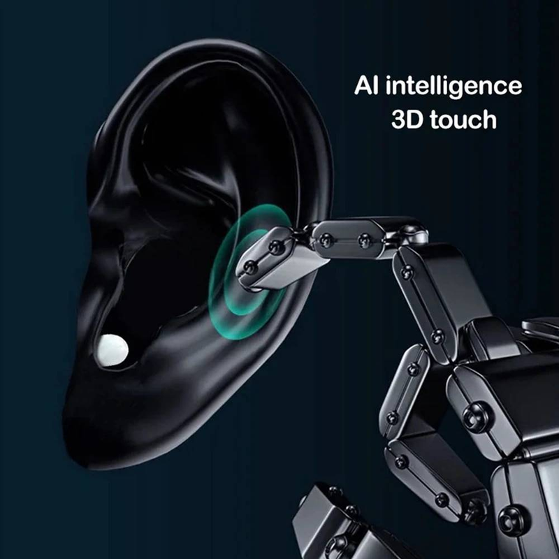 NFC Touch Connect TWS Earbuds,Bluetooth 5.3 Wireless Mini Semi-In-Ear Headphones,Ultra-Small Comfortable Fit,Clear Call Noise Reduction For IOSAndroid_voghion.com