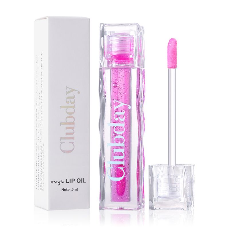Clubday Square Tube Mirror Thermochromic Fruity Lip Oil – Transparenter Pearl Chameleon Lipgloss für anpassbaren Glanz_voghion.com