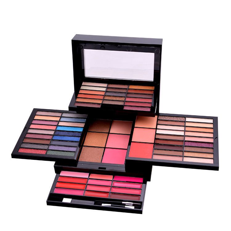 Miss Young Black Plastic Case Makeup Matte Earth Tone Eyeshadow Palette_voghion.com