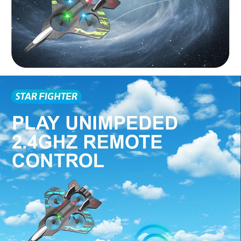Espuma controle remoto aeronave drone planador queda resistente quadricóptero brinquedos infantis_voghion.com