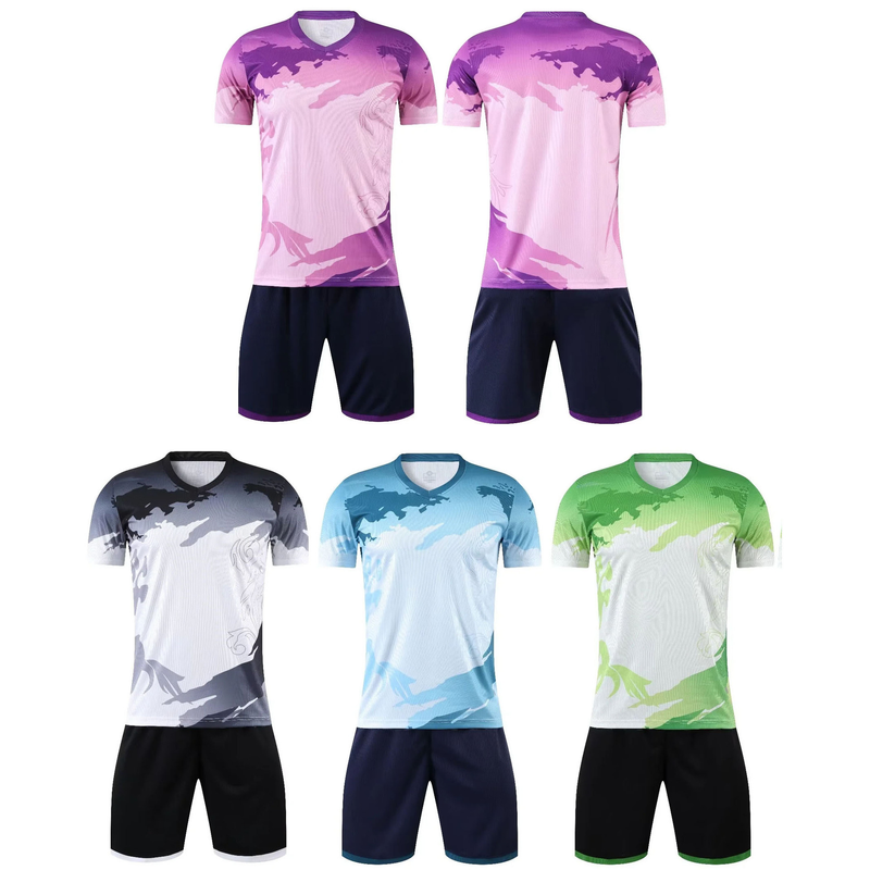 2023 Παιδική φανέλα ποδοσφαίρου ντεγκραντέ Ανδρική φανέλα ποδοσφαίρου Θερινή προπόνηση κοντομάνικη παιδική φανέλα ποδοσφαίρου_voghion.com