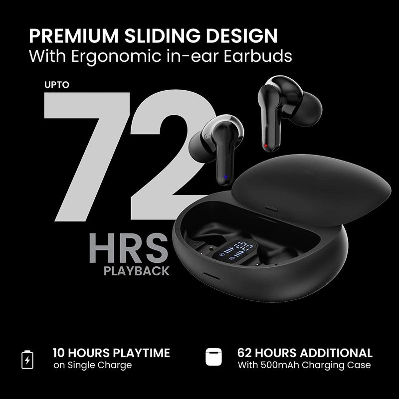 TWS Auricolari Bluetooth wireless con cancellazione del rumore Auricolari aziendali Impermeabili Sport Controllo touch Cuffie da gioco Standby prolungato_voghion.com