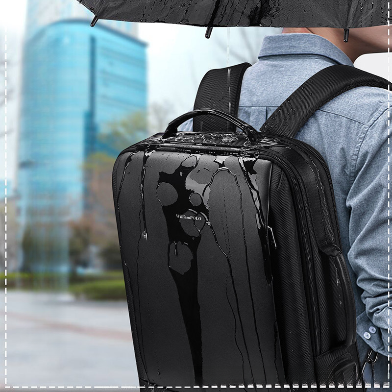 Minimally designed backpack for men, computer backpack, business outdoor travel, multi-functional backpack, USB backpack_voghion.com