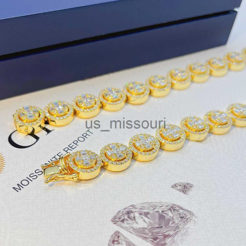 Collane con ciondolo Moda Gioielli Hip Hop Pass Tester Vvs Moissanite Collana con diamanti ghiacciati Uomo personalizzato Sier cubano_voghion.com