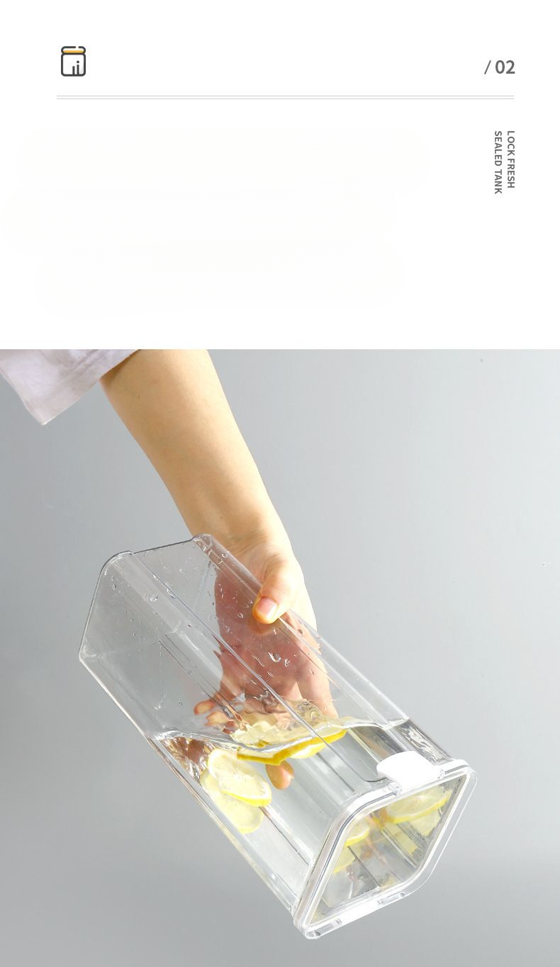 Sealed Food-Grade Container Kitchen Transparent Plastic Jar Grain Storage Box_voghion.com