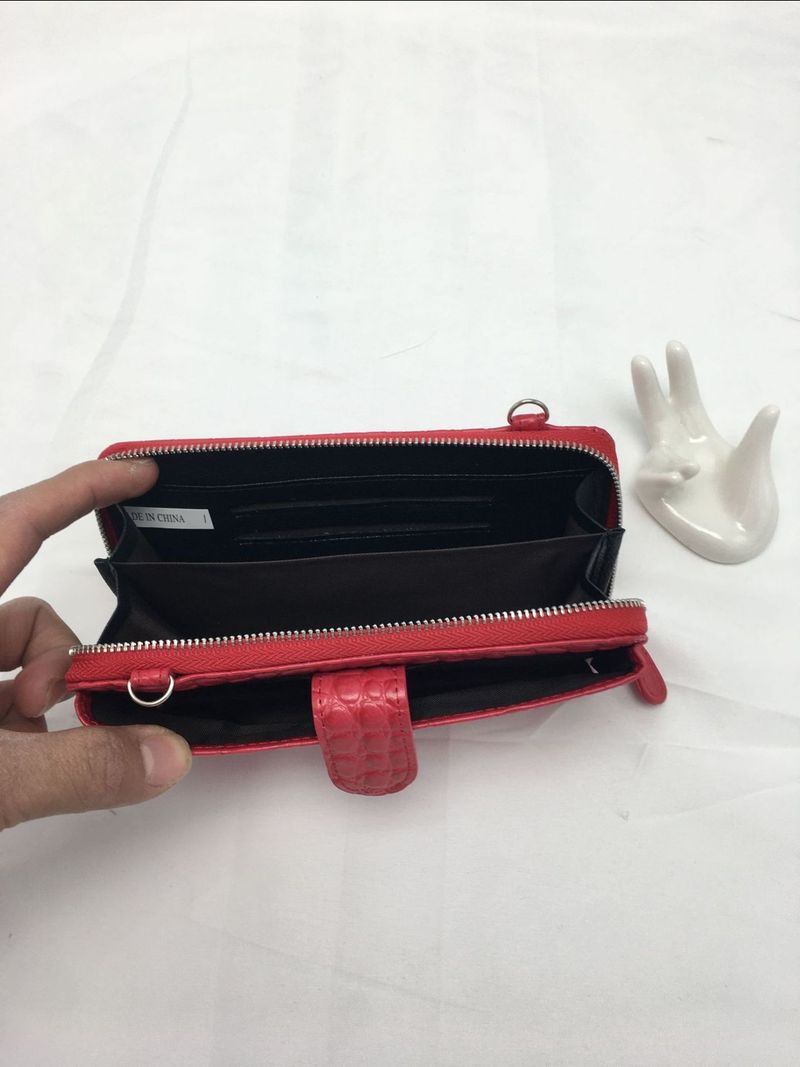Crocodile Pattern Genuine Leather Women's Wallet 2025 New Fashion Multi-Card Slot Handbag Cowhide Versatile Shoulder Bag_voghion.com