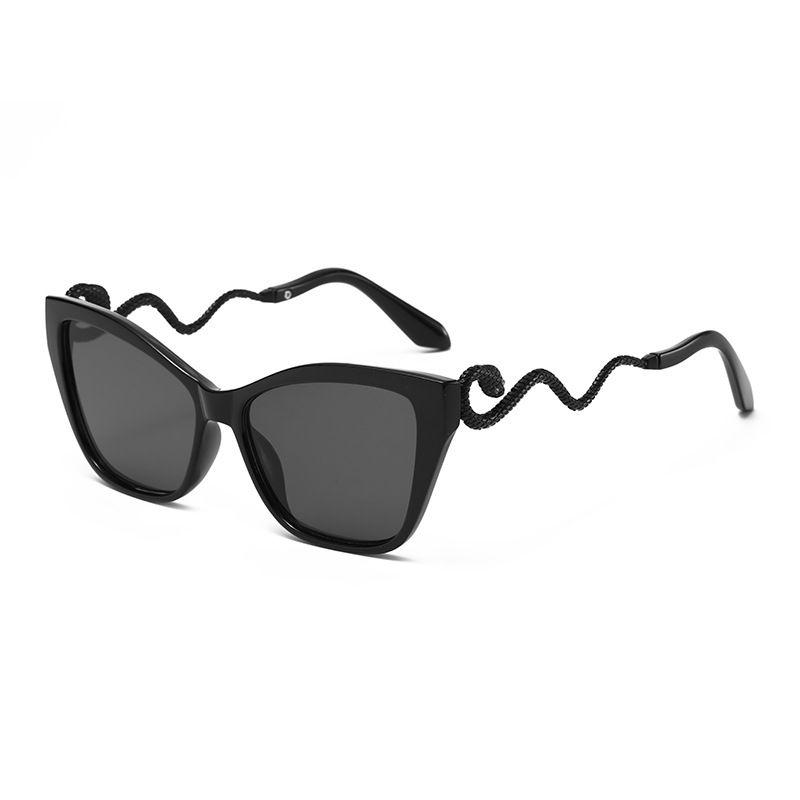 New Trade Design Snake Arm Metal Cat Eye Party Sunglasses_voghion.com