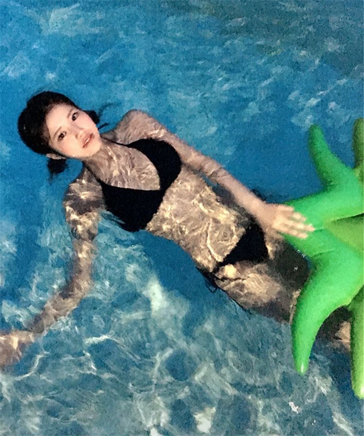 Women's Clothing New Ins Style Pure Color Sexy Slim Gathered Slim Three Point Multi Color Lace Bikini Women's Swimsuit_voghion.com