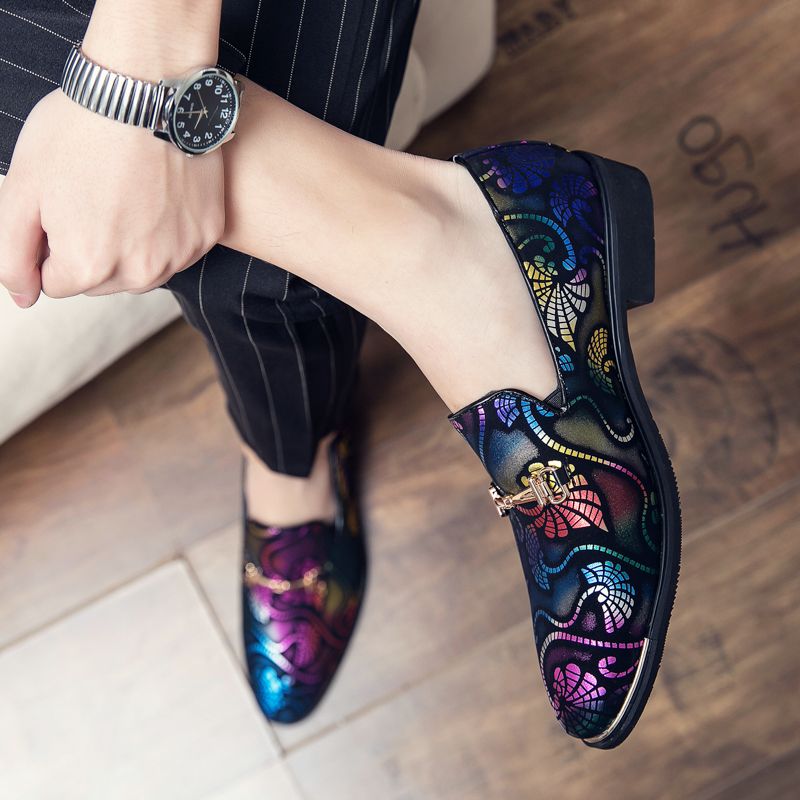 British Work Lazy Leather Casual Disco Hairdressers, Fashionable Men's Shoes, Wedding Shoes_voghion.com