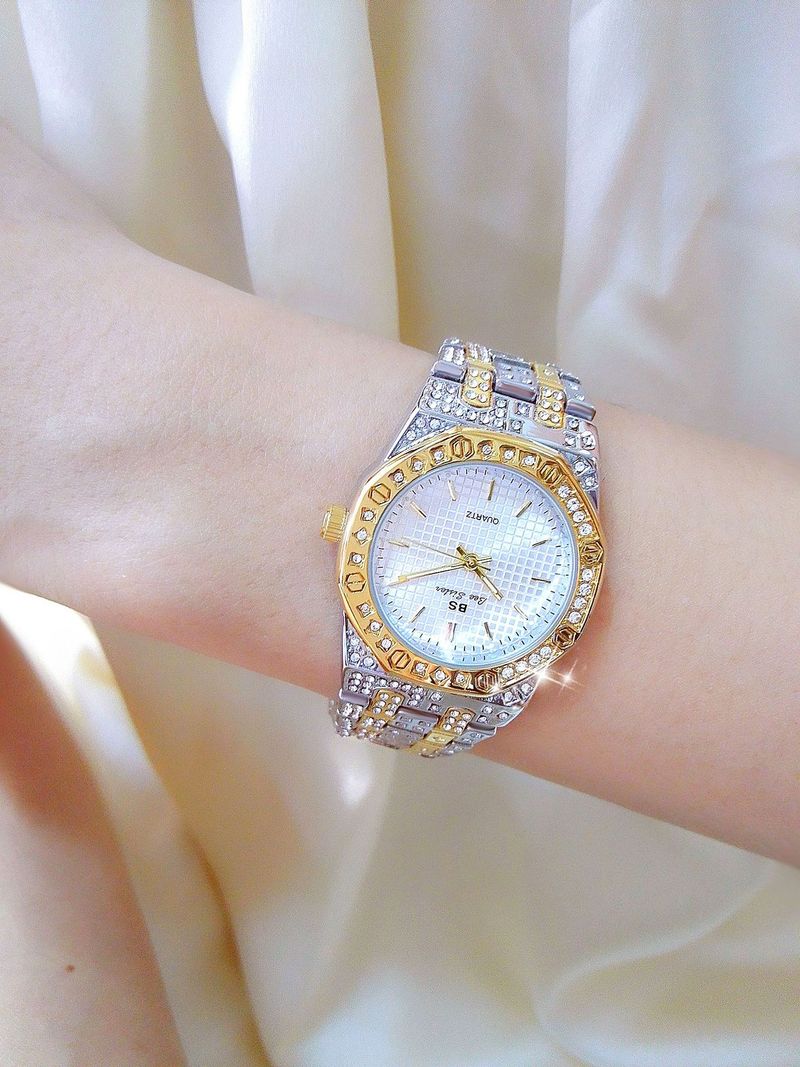 New light luxury ladies full diamond unisex style full diamond watch_voghion.com
