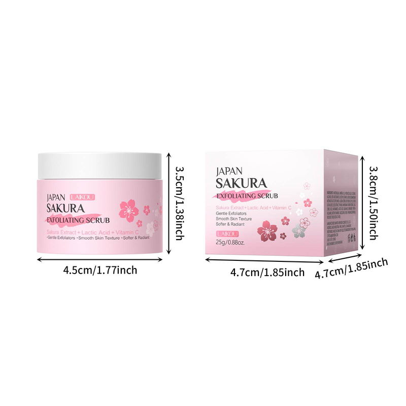 LAIKOU Sakura sejas skrubis - maigs pīlings un mitrināšana, 25g_voghion.com