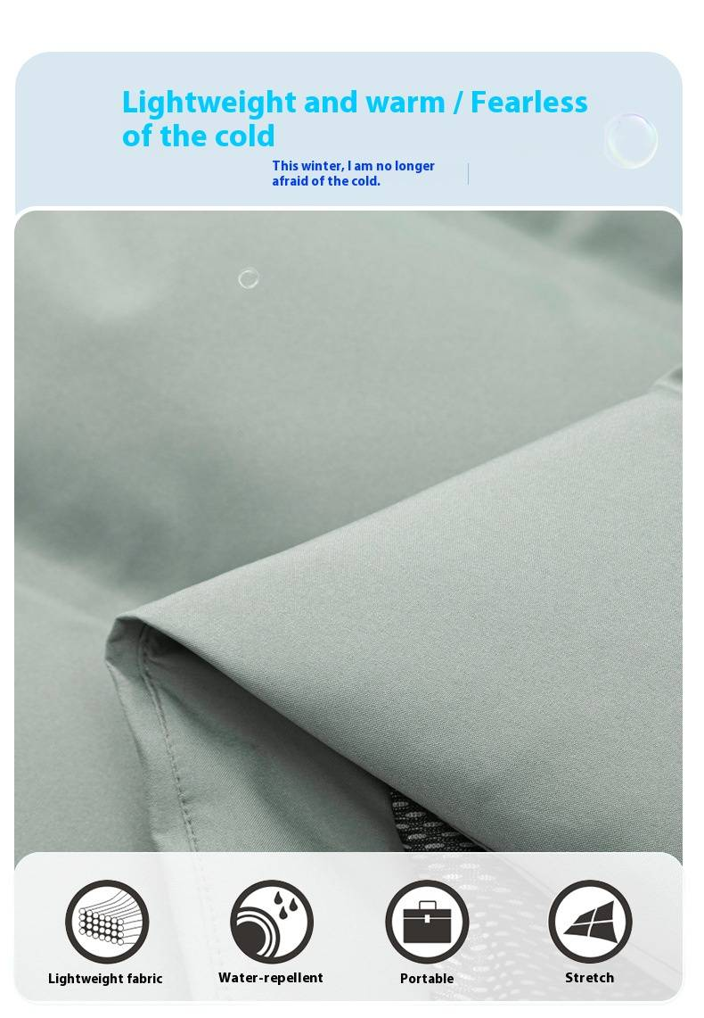 Men's Winter Down Vest With Stand Collar, Thickened Warm White Duck Down Vest For Autumn & Winter_voghion.com