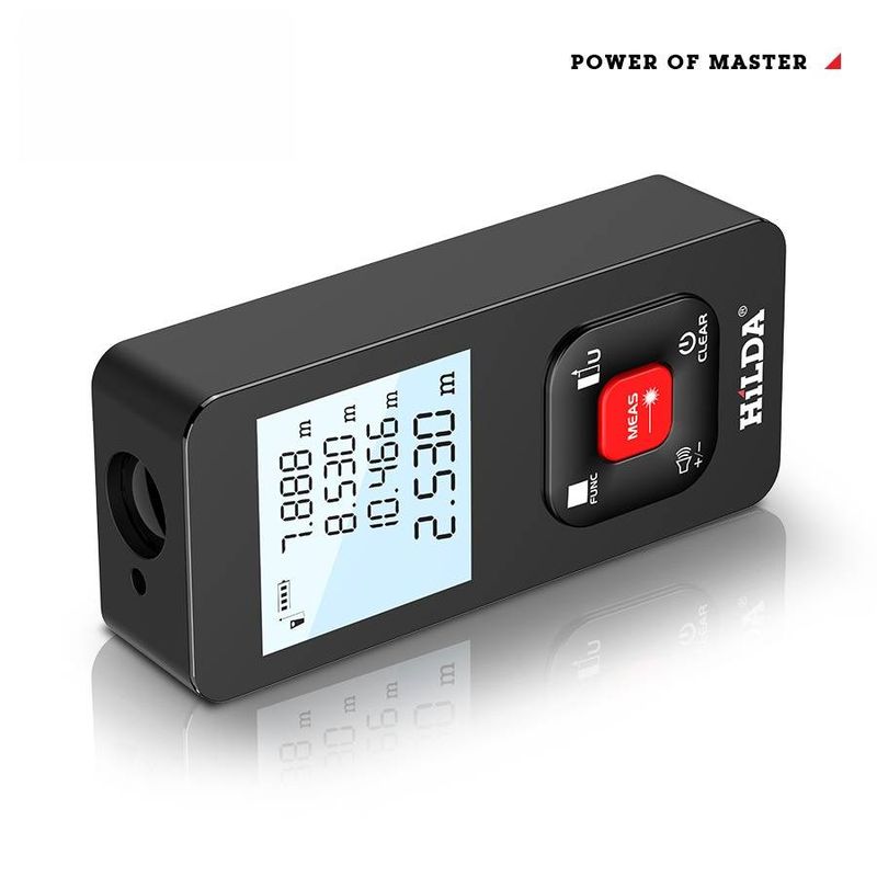 Medidor de distância a laser de alta precisão 50 m/100 m/120 m, ferramenta de medição portátil para uso interno e externo_voghion.com