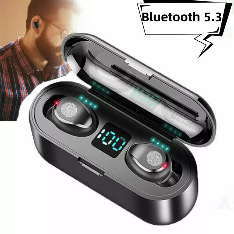 TWS Bluetooth Earbuds Waterproof Bluetooth 5.3 Headset Noise Cancelling Wireless_voghion.com