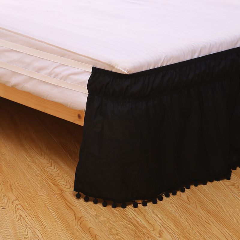 Gonna elastica per letto - Tinta unita con design antiscivolo (facile da installare, adatta a materassi da 20 a 40 cm, antipiega, Queen/King size)_voghion.com