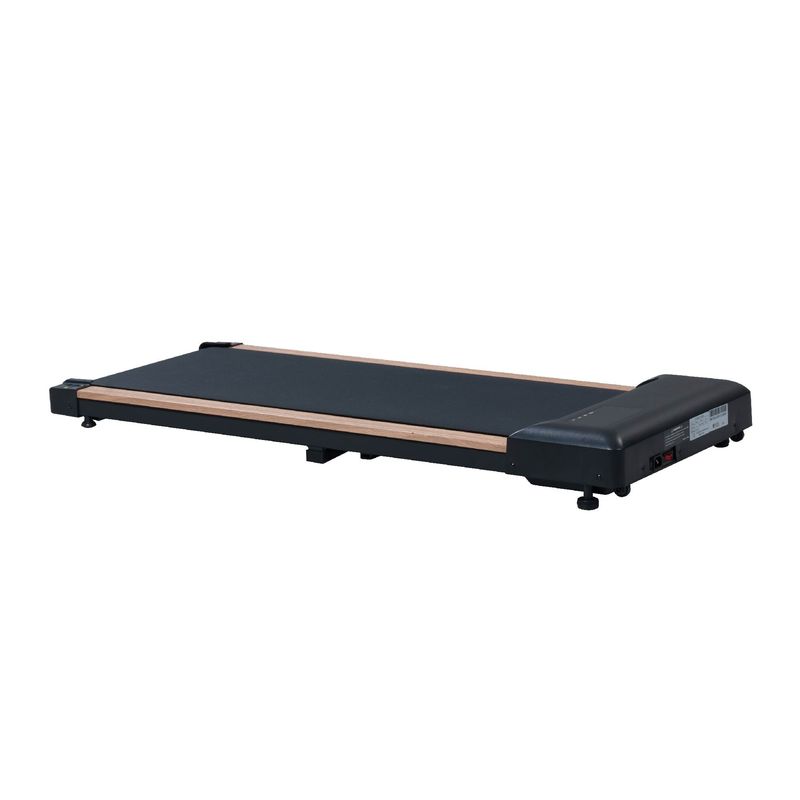 2.25HP Under Desk Treadmill, Portable Wood Walking Pad For Home & Office, Compact Running & Walking Machine With Remote Control, LED Display, Black_voghion.com