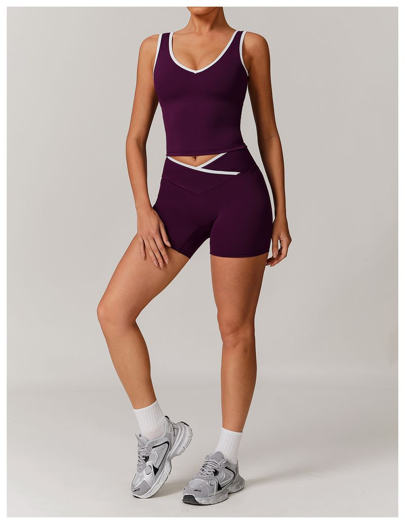 High Waist Yoga Shorts For Women - Seamless Naked Feel Squat Proof Gym Workout Shorts With Peach Lift Design_voghion.com