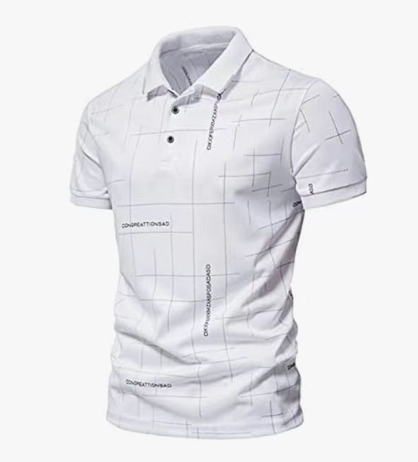 2025d Summer Trend Men's Zipper Turn-down Collar Polo Fashion 3D Printed Short Sleeve Golf Shirt_voghion.com