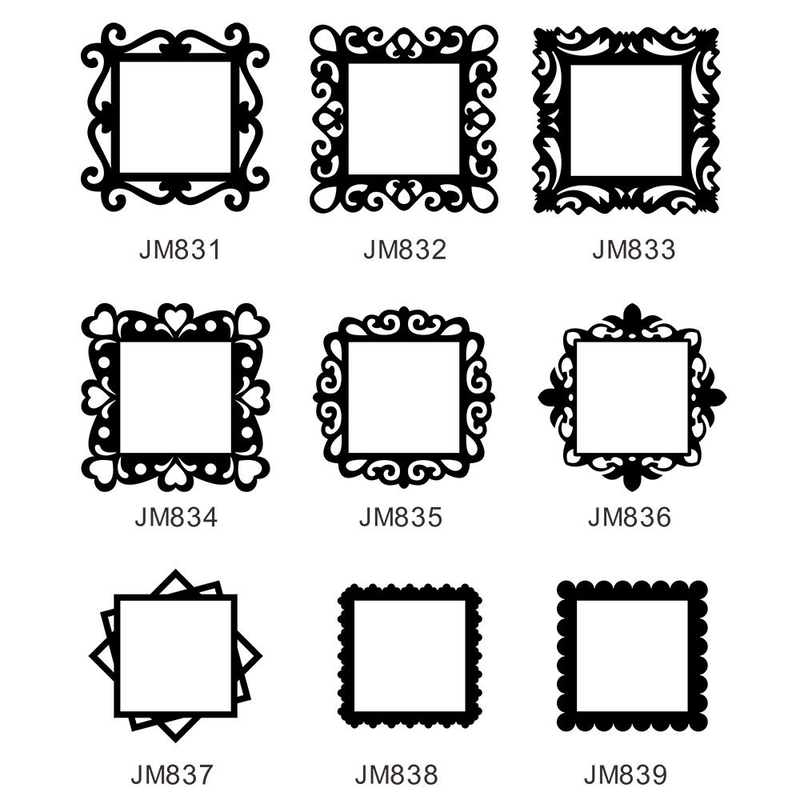 JM831-839 three-dimensional acrylic mirror switch sticker socket switch sleeve beautification decoration DIY_voghion.com