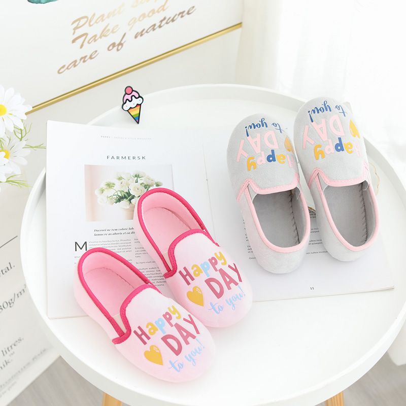 Spring & Fall K-style Anti-Slip Heel Indoor Girls' Slipper_voghion.com