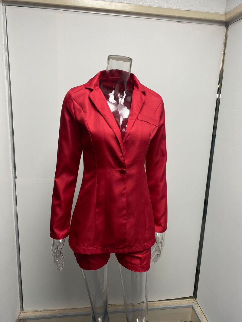 Kadın Giyim yeni sonbahar ve kış moda yaka uzun kollu gündelik mizaç iki parçalı küçük kadınlar için takım elbise_voghion.com