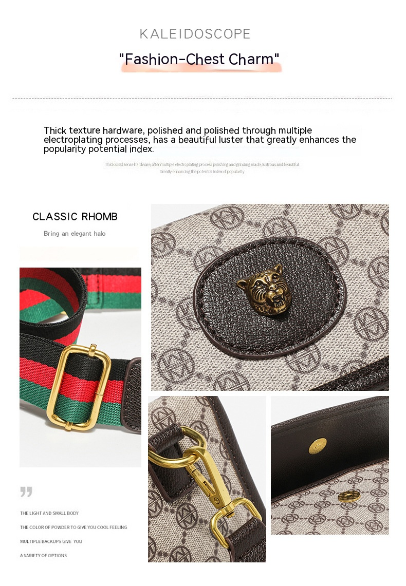 Väska 2023 New Fashion Unisex Mode Tiger Head One Shoulder Crossbody Väska Midjeväska Bröstväska Sommar Liten Väska Mångsidig_voghion.com