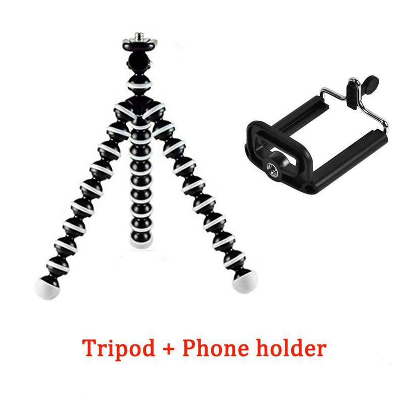 Groot Gorilla-statief met mobiele telefoon, maat G Tot 3 kg Gelede flexibele + Bluetooth-bediening GoPro_voghion.com