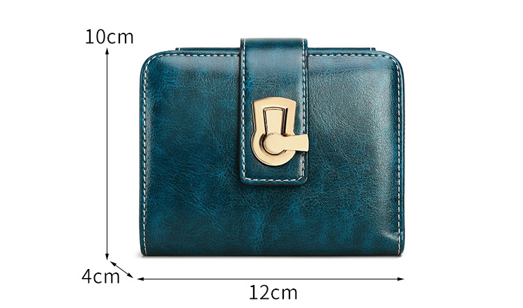 Women's Wallet & Men's Wallet Rfid Anti-theft Brush Ladies Wallet Zipper Wallet Coin Purse Lock Short Wallet_voghion.com