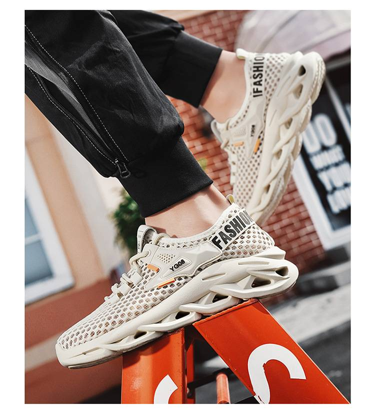 2025 Sommer Neue atmungsaktive perforierte Sportschuhe für Herren, Strandschuhe für Herren, leichte, lässige und vielseitige Herrenschuhe_voghion.com