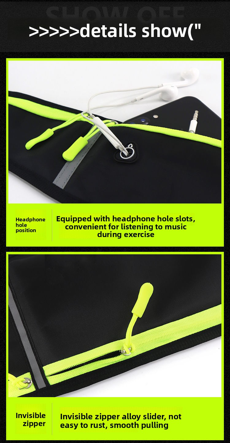 Minimalist 3-Pocket Waist Pack – Lightweight & Breathable Nylon Belt Bag For Running, Hiking & Travel (Waterproof, Unisex, Multiple Colors)_voghion.com