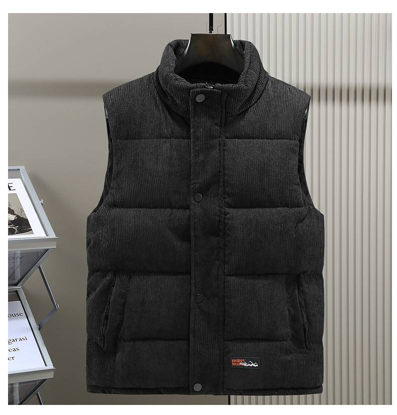 A New Autumn And Winter Fashion Men's Corduroy Cotton Vest With Thick And Warm Jacket 2.9_voghion.com