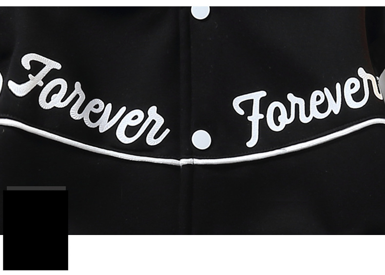 Baseballjacke für Jungen von Mother & Kids für Frühling und Herbst – trendige und hochwertige Oberbekleidung für Kinder von 6–12 Jahren (Schwarz/Grün, Buchstabendruck)_voghion.com