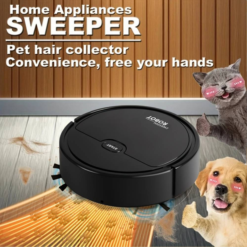 Robot Vacuum Cleaner - Compact Flat Design, Powerful Suction And Navigation System, Ideal For Home And Commercial Cleaning_voghion.com