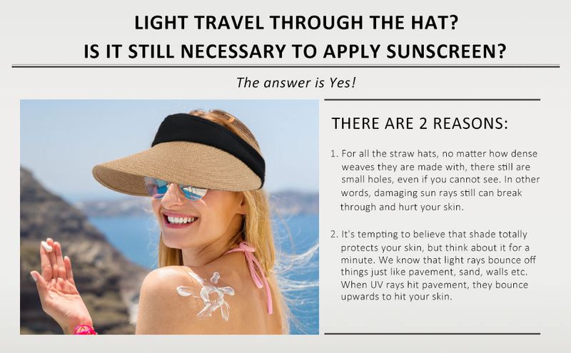 BABAHU Outdoor Women's Grass Weaving Sunshade Hat with Wide Brim Summer Empty Top Sun Hat Ponytail Braid Beach Hat Foldable_voghion.com