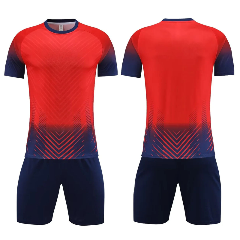 Children's Gradient Soccer Jersey Men's Soccer Jersey Summer Training Short Sleeve Personalized Printed Soccer Jersey_voghion.com