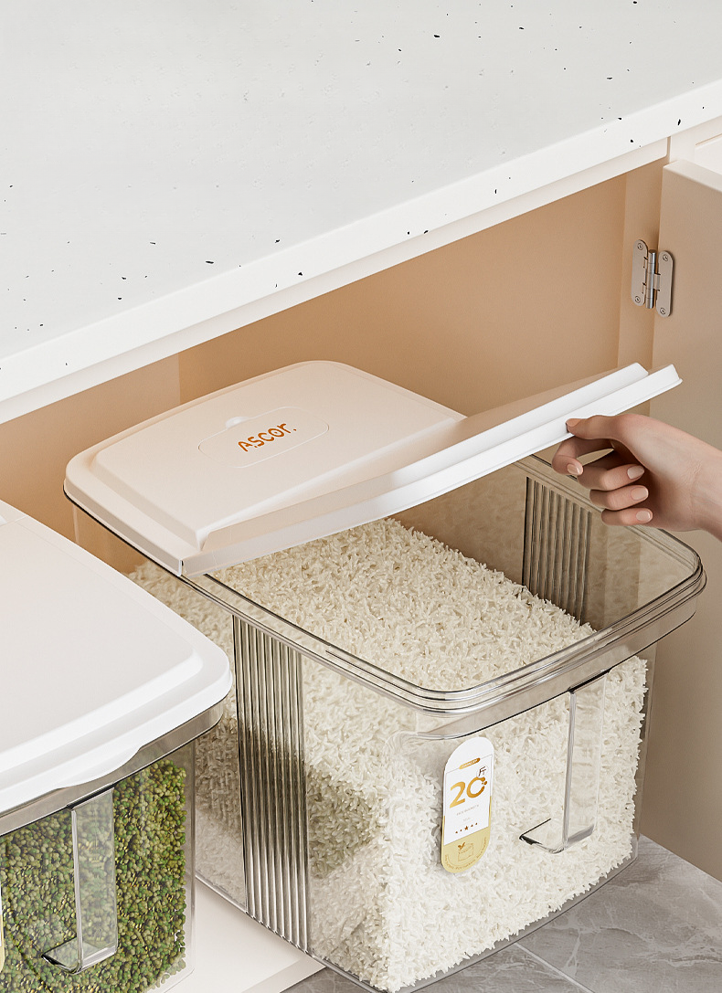 Food Grade Rice Household 2025 New Insect Proof, Moisture-proof, Sealed Bucket, Flour Box, And Miscellaneous Grain_voghion.com