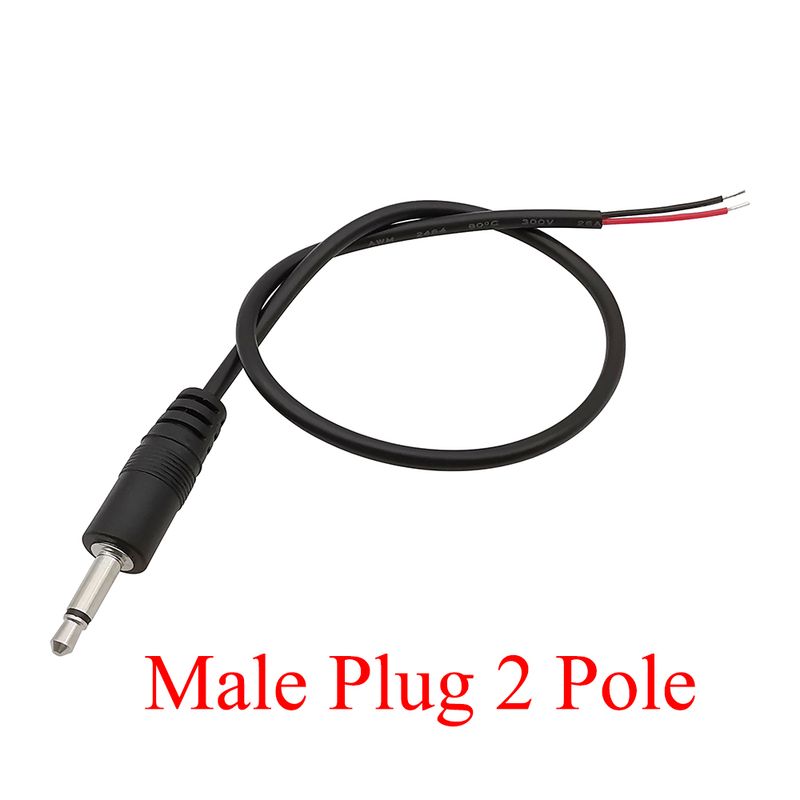 Lot de 1/2/3/5 connecteurs de câble audio 3,5 mm, 2, 3 ou 4 pôles, mono stéréo, prise mâle femelle, câble d'extension auxiliaire pour casque, DIY_voghion.com