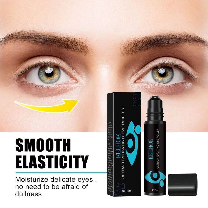 EELHOE Eye Moisturizing Roller reduces fine lines bags dark circles under eyes, nourishing repairing elastic and tight_voghion.com