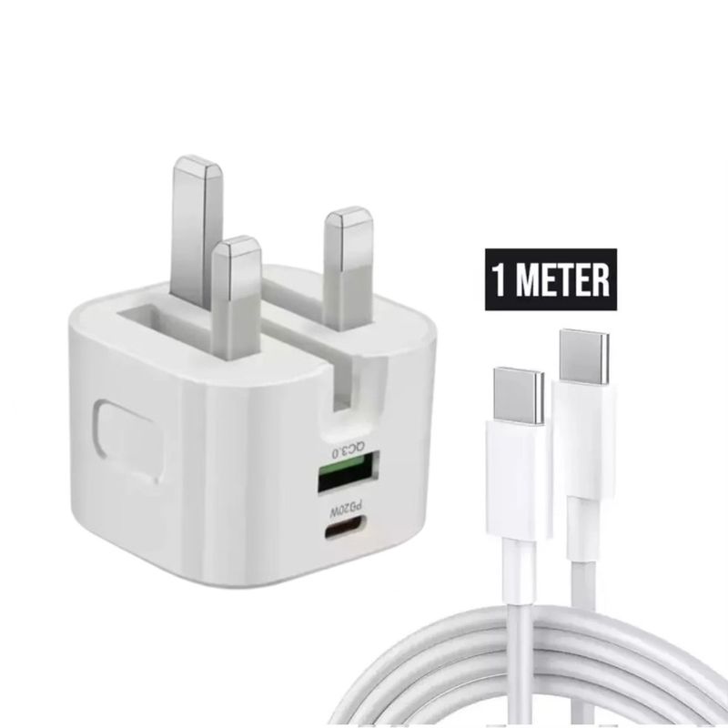 For IPhone 16 15 14 13 12 11 Pro Fast Charging 20W USB-C PD Plug Cable Charger_voghion.com