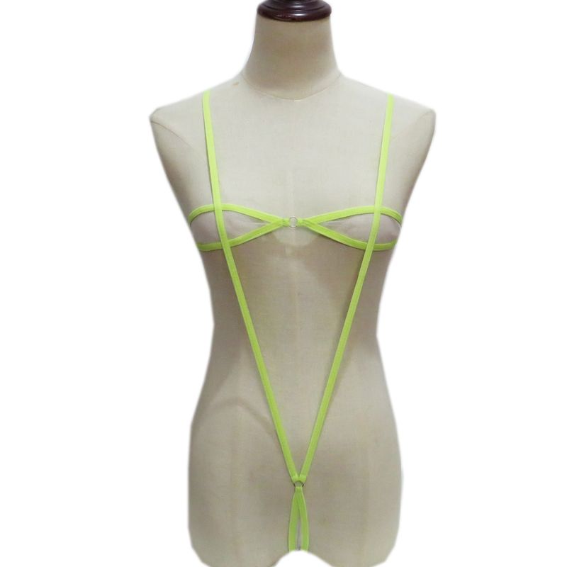 Costume de baie mini pentru femei, costume de baie sexy, transparente, cu trei puncte, tip bikini, model plasă_voghion.com