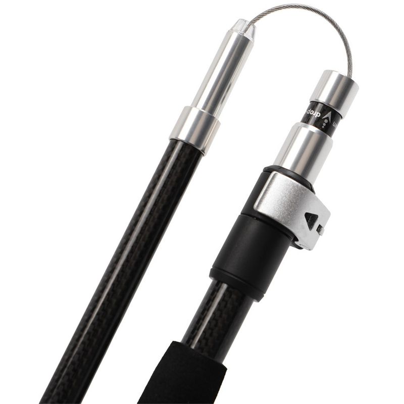 Outdoor 3k Fiber Folding Five-Section Climbing Ultra-Light Carbon Hiking Trekking Pole Walking Stick_voghion.com