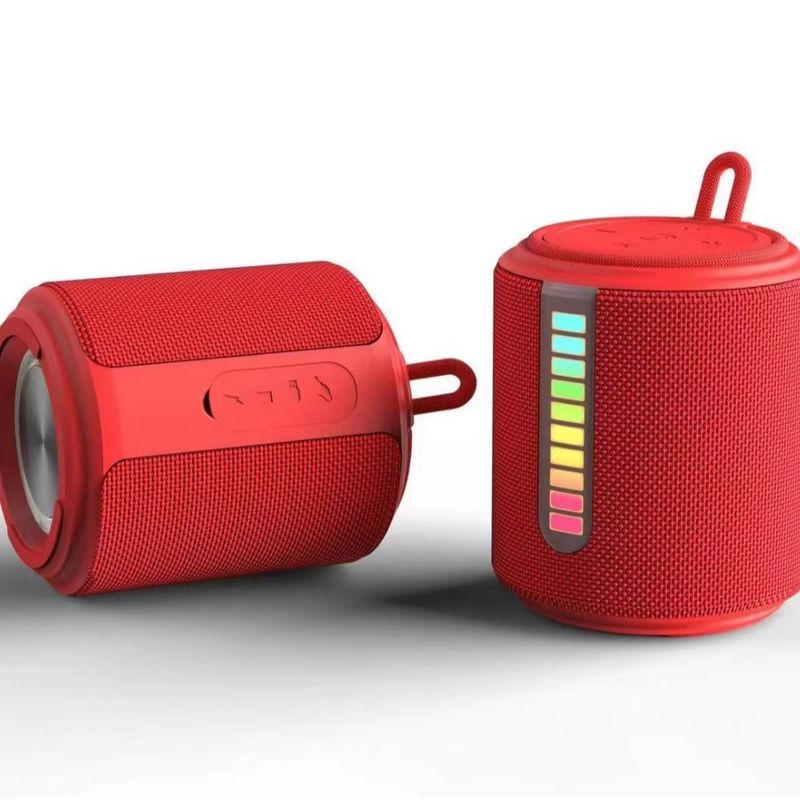 Sh316 gun barrel wireless Bluetooth outdoor portable fabric LED luminous heavy and low bass speaker_voghion.com