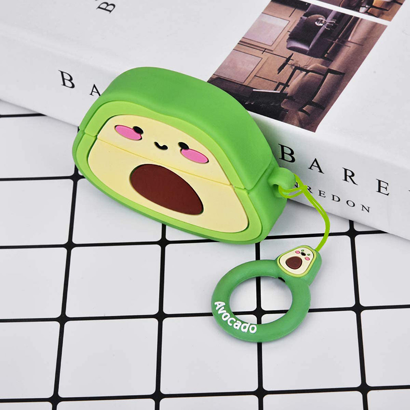 Silikonski ovitek z motivom avokada za Airpods Pro 2022, brezžične Bluetooth slušalke, polnilna škatla za Airpods 1 2 3 2021_voghion.com